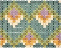 Glasmozaïek Cuba MC2 Grijs 31,1x24,6 Cm