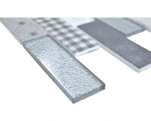 Glasmozaïek XCM BR89 Grijs 29,7x25,8 Cm 5 Glasmozaïek XCM BR89 Grijs 29,7x25,8 Cm - Afbeelding 3