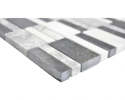 Natuursteen Mozaïek XNM BC449 Zwart/wit/grijs 30x30 Cm 5 Natuursteen Mozaïek XNM BC449 Zwart/wit/grijs 30x30 Cm - Afbeelding 3