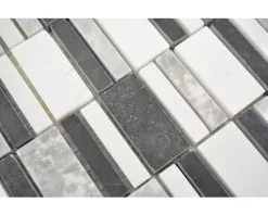 Natuursteen Mozaïek XNM BC449 Zwart/wit/grijs 30x30 Cm 10 Natuursteen Mozaïek XNM BC449 Zwart/wit/grijs 30x30 Cm -Vloertegels Winkel DV 8 10021330 04 4c NL 20190409221653