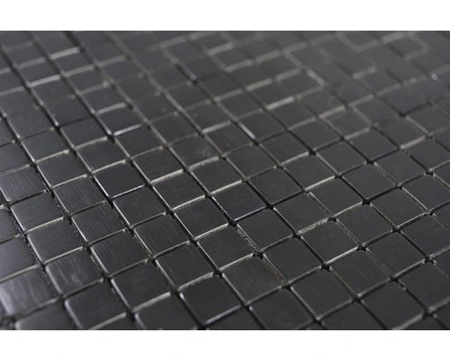 Glasmozaïek SAM 4AL1B Aluminium/zwart 29x29 Cm 5 Glasmozaïek SAM 4AL1B Aluminium/zwart 29x29 Cm - Afbeelding 3