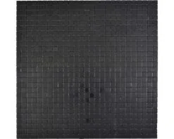 Glasmozaïek SAM 4AL1B Aluminium/zwart 29x29 Cm