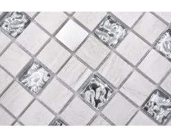 Glasmozaïek XNM Q10 Kristal/steen/staal Wit30x30 Cm 11 Glasmozaïek XNM Q10 Kristal/steen/staal Wit30x30 Cm -Vloertegels Winkel DV 8 10183966 04 4c DE 20190914211653