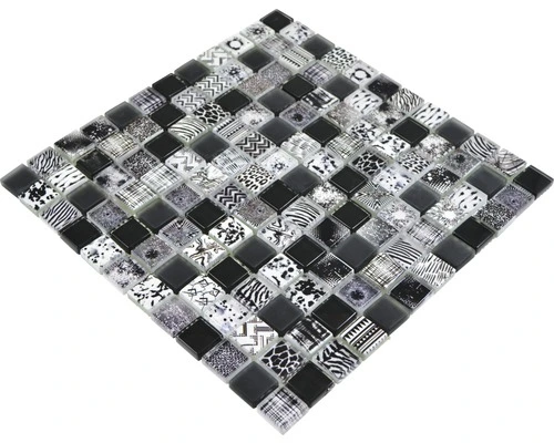 Glasmozaïek XCM JT03 Zwart 29,8x29,8 Cm 8 Glasmozaïek XCM JT03 Zwart 29,8x29,8 Cm - Afbeelding 6