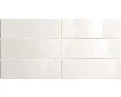 Wandtegel Handvorm White 6,5x20 Cm