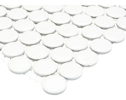 Keramisch Mozaïek Knop 100N Wit 30,5x32 Cm 6 Keramisch Mozaïek Knop 100N Wit 30,5x32 Cm - Afbeelding 5