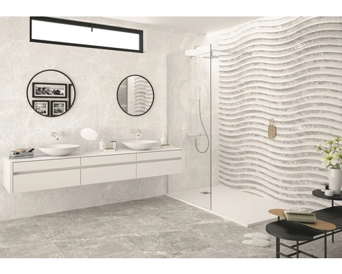 Wand- En Vloertegel Dalven Grey 60 X 60 Cm 4 Wand- En Vloertegel Dalven Grey 60 X 60 Cm - Afbeelding 2