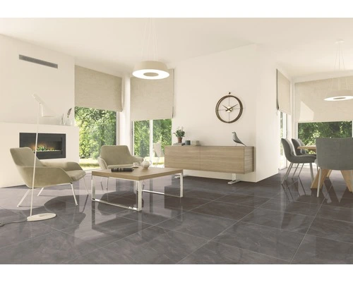 Wand- En Vloertegel Dalven Nero 60 X 60 Cm 4 Wand- En Vloertegel Dalven Nero 60 X 60 Cm - Afbeelding 2