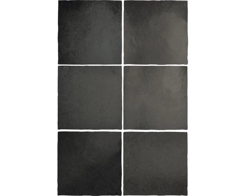 Wandtegel Lava Black Coal 13,2x13,2 Cm 3 Wandtegel Lava Black Coal 13,2x13,2 Cm