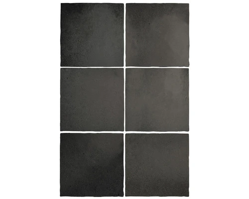 Wandtegel Lava Black Coal 13,2x13,2 Cm 4 Wandtegel Lava Black Coal 13,2x13,2 Cm - Afbeelding 2
