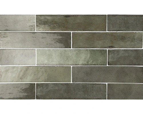 Wandtegel Handvorm Manhattan Sage Green 6x24 Cm 4 Wandtegel Handvorm Manhattan Sage Green 6x24 Cm - Afbeelding 2