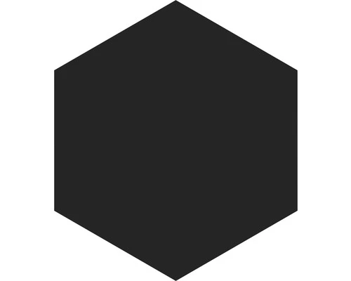 Wand- En Vloertegel Pinni Black Hexagon 23x26,5 Cm 3 Wand- En Vloertegel Pinni Black Hexagon 23x26,5 Cm