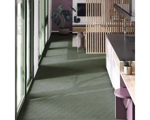 Wand- En Vloertegel Qroma Zeshoek Green 10.1 X 11.6 Cm 4 Wand- En Vloertegel Qroma Zeshoek Green 10.1 X 11.6 Cm - Afbeelding 2