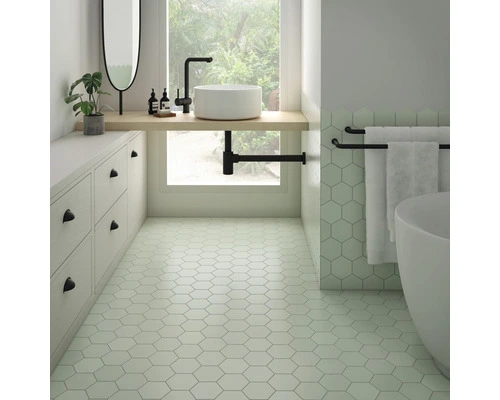 Wand- En Vloertegel Qroma Zeshoek Mint 10.1 X 11.6 Cm 4 Wand- En Vloertegel Qroma Zeshoek Mint 10.1 X 11.6 Cm - Afbeelding 2