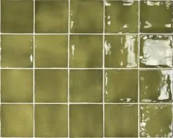 Wandtegel Handvorm Artcore Green 10 X 10 Cm