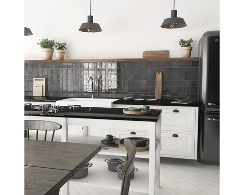 Wandtegel Handvorm Artcore Black 10 X 10 Cm 4 Wandtegel Handvorm Artcore Black 10 X 10 Cm - Afbeelding 2