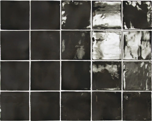 Wandtegel Handvorm Artcore Black 10 X 10 Cm 3 Wandtegel Handvorm Artcore Black 10 X 10 Cm