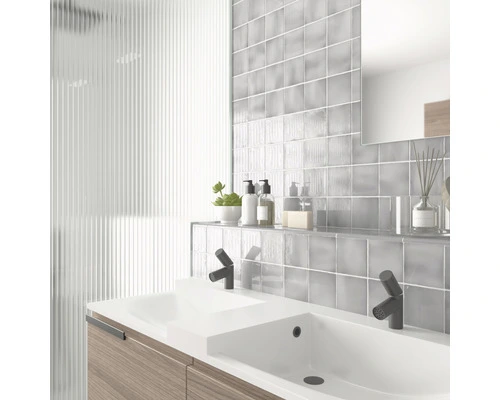 Wandtegel Handvorm Artcore Grey 10 X 10 Cm 4 Wandtegel Handvorm Artcore Grey 10 X 10 Cm - Afbeelding 2