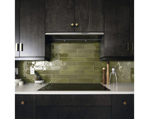 Wandtegel Handvorm Artcore Green 6,5 X 40 Cm 4 Wandtegel Handvorm Artcore Green 6,5 X 40 Cm - Afbeelding 2