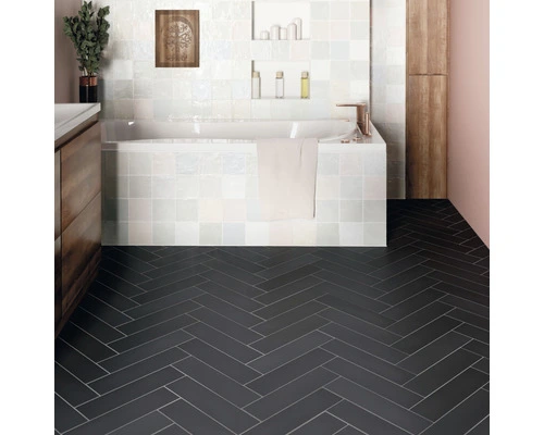 Wand- En Vloertegel Omboly Black 9,2x36,8 Cm 4 Wand- En Vloertegel Omboly Black 9,2x36,8 Cm - Afbeelding 2