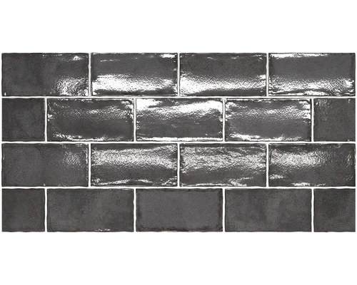 Wandtegel Handvorm Olteya Black 7,5x15 Cm 4 Wandtegel Handvorm Olteya Black 7,5x15 Cm - Afbeelding 2