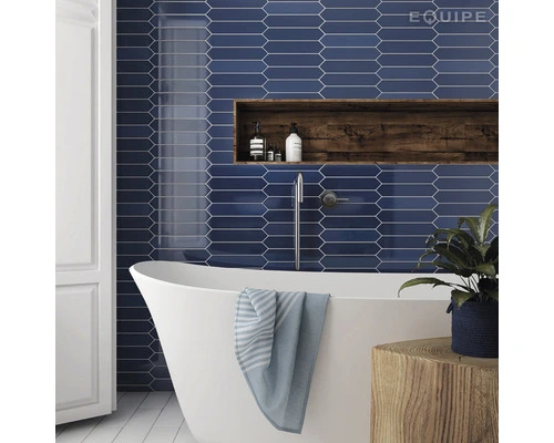 Wandtegel Handvorm Traffic Adriatic Blue 5x25 Cm 4 Wandtegel Handvorm Traffic Adriatic Blue 5x25 Cm - Afbeelding 2