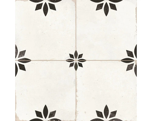 Wand- En Vloertegel Zavana Black 45,2x45,2 Cm 3 Wand- En Vloertegel Zavana Black 45,2x45,2 Cm