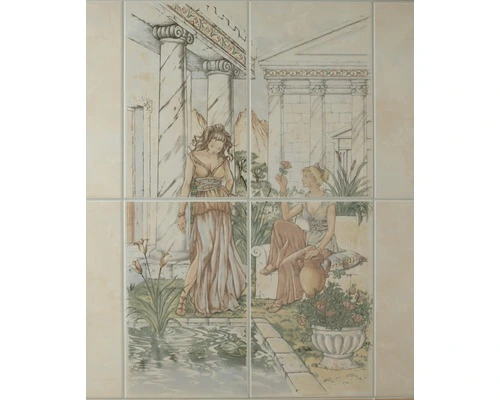 Wandtegel Toscana Iris 4-delig 50 X 80 Cm 3 Wandtegel Toscana Iris 4-delig 50 X 80 Cm