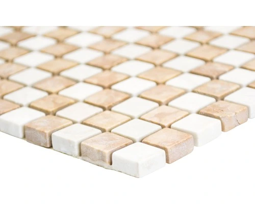 Natuursteen Mozaïek Rosso Verona Beige/terra Getrommeld 30,5x32,5 Cm 4 Natuursteen Mozaïek Rosso Verona Beige/terra Getrommeld 30,5x32,5 Cm - Afbeelding 2