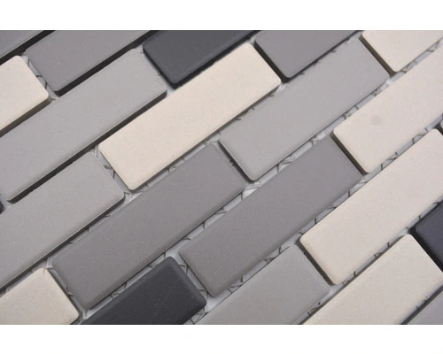 Keramisch Mozaïek BR 555 Zwart/grijs/beige Mix 29,5x29,5 Cm 6 Keramisch Mozaïek BR 555 Zwart/grijs/beige Mix 29,5x29,5 Cm - Afbeelding 4
