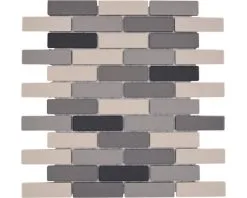 Keramisch Mozaïek BR 555 Zwart/grijs/beige Mix 29,5x29,5 Cm