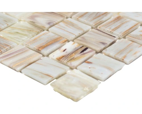Glasmozaïek GSL 510 Licht Beige 30x33 Cm 4 Glasmozaïek GSL 510 Licht Beige 30x33 Cm - Afbeelding 2