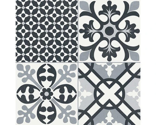 Wand- En Vloertegel Heritage Black 33x33 Cm 8 Wand- En Vloertegel Heritage Black 33x33 Cm - Afbeelding 6