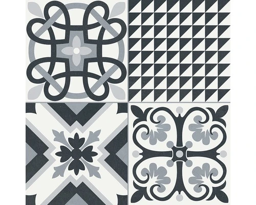 Wand- En Vloertegel Heritage Black 33x33 Cm 10 Wand- En Vloertegel Heritage Black 33x33 Cm - Afbeelding 8