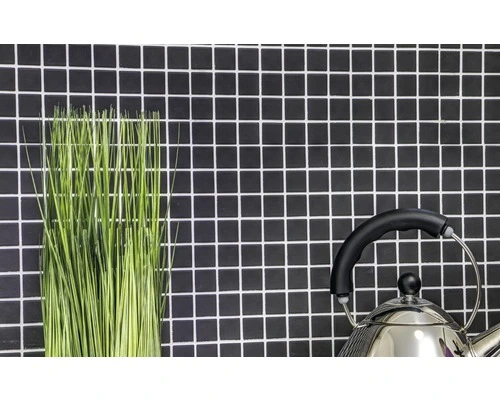 Keramisch Mozaïek Uni Zwart Ongeglazuurd 32,7x30,2 Cm Antislip 6 Keramisch Mozaïek Uni Zwart Ongeglazuurd 32,7x30,2 Cm Antislip - Afbeelding 4