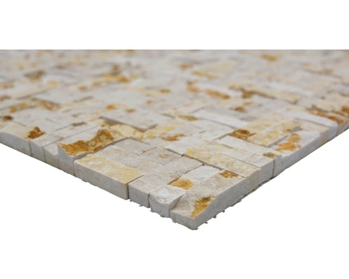 Natuursteen Mozaïek MOS X3D 63 Beige 30x30 Cm 4 Natuursteen Mozaïek MOS X3D 63 Beige 30x30 Cm - Afbeelding 2