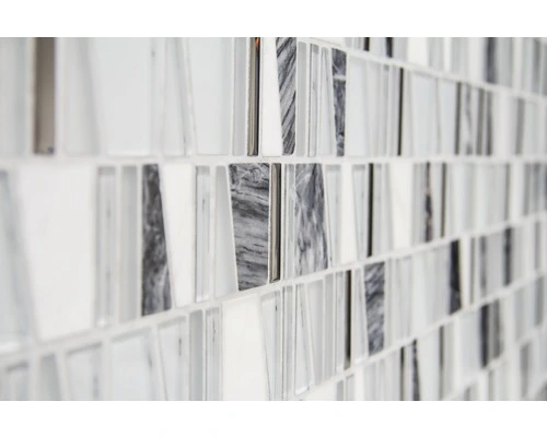 Glasmozaïek Chrystal Wit Mix 30x30 Cm 7 Glasmozaïek Chrystal Wit Mix 30x30 Cm - Afbeelding 5