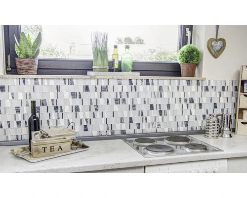 Glasmozaïek Chrystal Wit Mix 30x30 Cm 6 Glasmozaïek Chrystal Wit Mix 30x30 Cm - Afbeelding 4