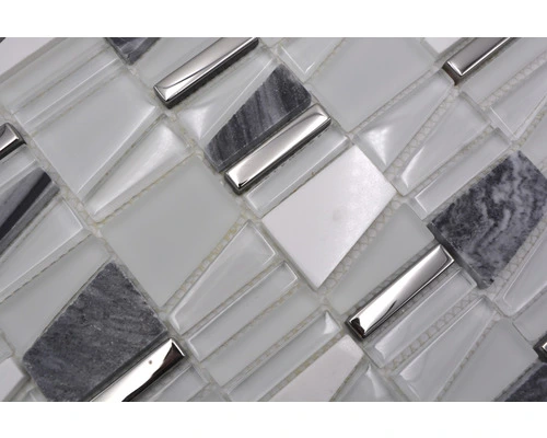 Glasmozaïek Chrystal Wit Mix 30x30 Cm 12 Glasmozaïek Chrystal Wit Mix 30x30 Cm - Afbeelding 10