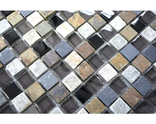 Glasmozaïek Chrystal XCM M980 Multicolor 30x30 Cm 5 Glasmozaïek Chrystal XCM M980 Multicolor 30x30 Cm - Afbeelding 3