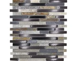 Glasmozaïek Chrystal XCM MV788 Mix 29,8x33,8 Cm