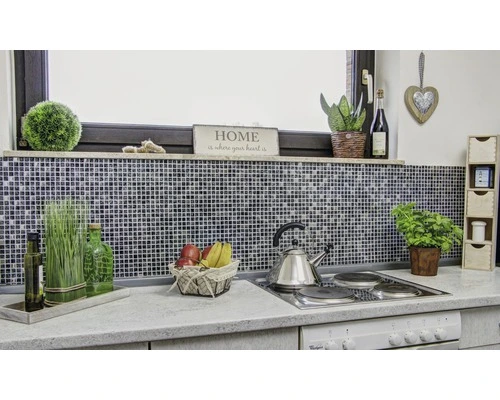 Glasmozaïek Chrystal XIC 1099 Zwart/zilver Mix Craquelé/gebroken Glas 30x30 Cm 5 Glasmozaïek Chrystal XIC 1099 Zwart/zilver Mix Craquelé/gebroken Glas 30x30 Cm - Afbeelding 3