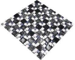 Glasmozaïek Chrystal XICK 1499 Zwart/wit/zilver Craquelé/gebroken Glas 33,8x33,8 Cm 20 Glasmozaïek Chrystal XICK 1499 Zwart/wit/zilver Craquelé/gebroken Glas 33,8x33,8 Cm -Vloertegels Winkel DV 8 5836639 09 4c DE 20210330194650