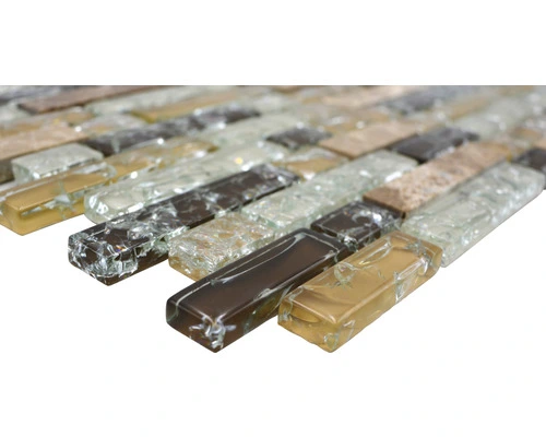 Glasmozaïek Chrystal XIC V1353 Bruin Craquelé/gebroken Glas 29,8x30,5 Cm 4 Glasmozaïek Chrystal XIC V1353 Bruin Craquelé/gebroken Glas 29,8x30,5 Cm - Afbeelding 2