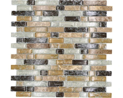 Glasmozaïek Chrystal XIC V1353 Bruin Craquelé/gebroken Glas 29,8x30,5 Cm 3 Glasmozaïek Chrystal XIC V1353 Bruin Craquelé/gebroken Glas 29,8x30,5 Cm