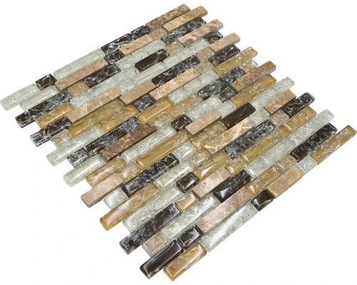 Glasmozaïek Chrystal XIC V1353 Bruin Craquelé/gebroken Glas 29,8x30,5 Cm 6 Glasmozaïek Chrystal XIC V1353 Bruin Craquelé/gebroken Glas 29,8x30,5 Cm - Afbeelding 4