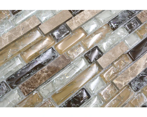 Glasmozaïek Chrystal XIC V1353 Bruin Craquelé/gebroken Glas 29,8x30,5 Cm 7 Glasmozaïek Chrystal XIC V1353 Bruin Craquelé/gebroken Glas 29,8x30,5 Cm - Afbeelding 5