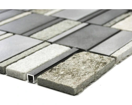 Natuursteen Mozaïek XSA 505 Zilver 30x30 Cm 4 Natuursteen Mozaïek XSA 505 Zilver 30x30 Cm - Afbeelding 2