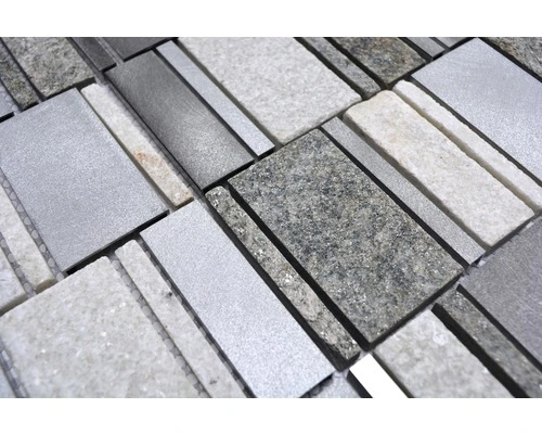 Natuursteen Mozaïek XSA 505 Zilver 30x30 Cm 5 Natuursteen Mozaïek XSA 505 Zilver 30x30 Cm - Afbeelding 3