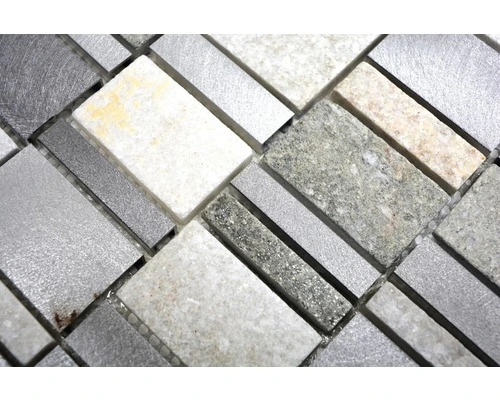 Natuursteen Mozaïek XSA 515 Zilver 30x30 Cm 5 Natuursteen Mozaïek XSA 515 Zilver 30x30 Cm - Afbeelding 3